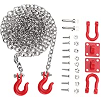 Dilwe Gancho de Remolque en Forma de U de Cadena de Remolque para Coche RC sobre Orugas